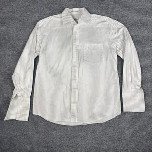 Harry Bond Button Up Shirt Mens 16-35 Pinstripe Japanese Cotton French Cuff Chic